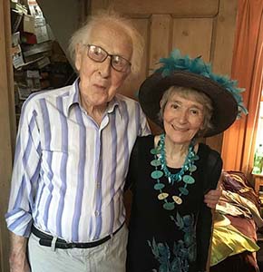 Cecil Woolf with Jean Moorcroft Wilson